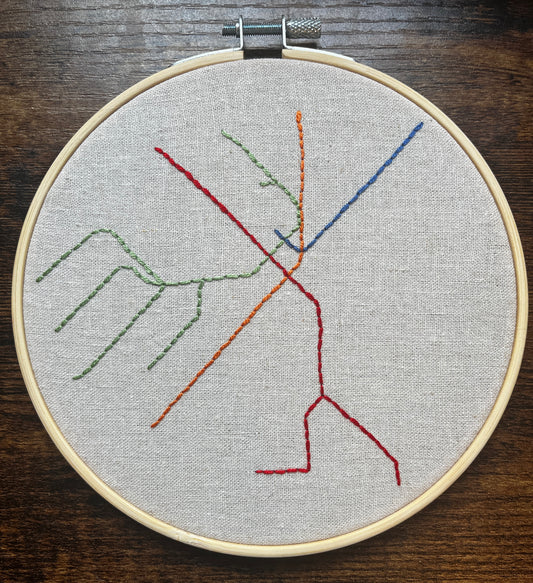Lines of the T (MBTA Map - 6 inch)