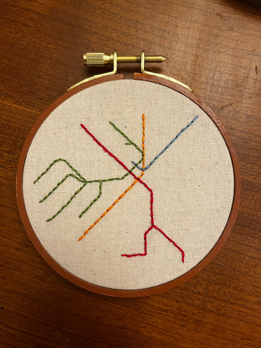 Lines of the T (MBTA Map - 4 inch)